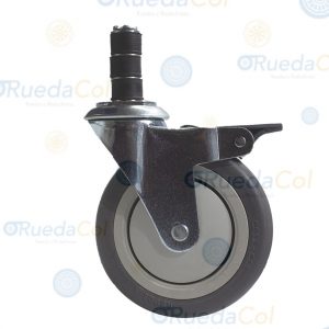 RUEDA ROLLER PARA CAMILLA CON FRENO