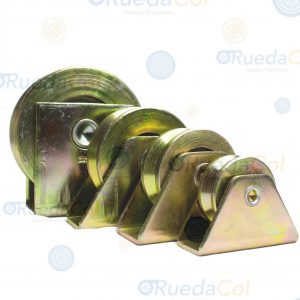 RUEDAS ACANALADAS CON SOPORTE